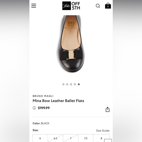 Bruno Magli mina flats 36.5 (6.5) - Picture 1 of 8